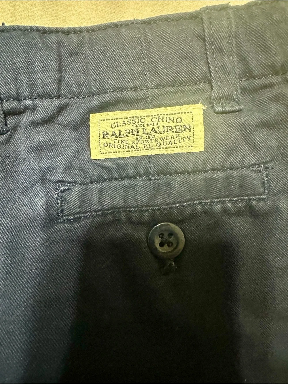 Ralph Lauren Classic Chino Shorts Toddler Girl Dark Blue Preppy Cotton SIZE 3/3T
